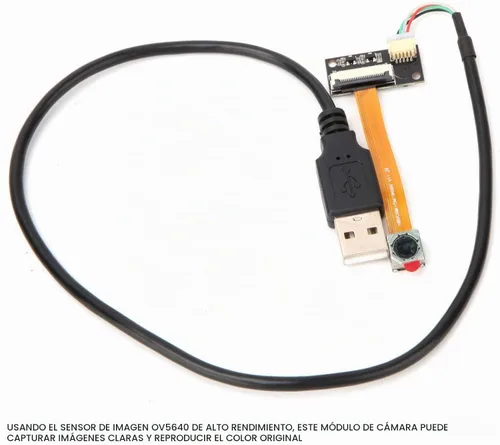 Vista 4 de Módulo de cámara USB HD, OV5640 5MP 2592 x 1944P 15FPS módulo de cámara con visión de 60° y enfoque automático OTG UVC para Android Linux Mac