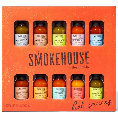 Vista 10 de Modern Gourmet Global Hot Sauce To Go! 5 botellas de 1.6 onzas. Salsas picantes de todo el mundo.