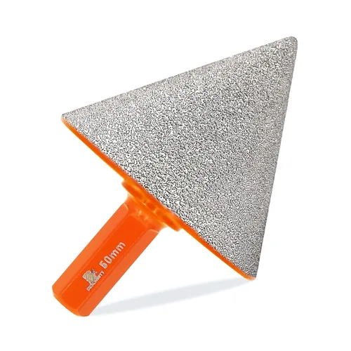 Vista 8 de Broca biseladora de diamante, brocas de diamante BRSCHNITT de 1 3/4 pulgadas con rosca de 5/8-11 para agrandar, pulir y biselar los agujeros exsit