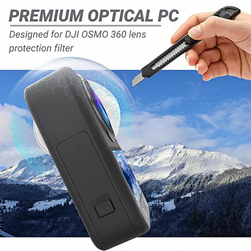 Vista 6 de Protectores de lente para cámara DJI Osmo 360, cubierta protectora de lente para DJI Osmo 360 Standard Combo Accesorio