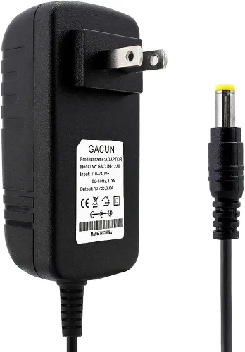 Vista 8 de 5V 1A Cable de alimentación con 8pcs DC Connector Universal 5W Power Adapter Wall Charger Plug, AC 100-240V to DC 5V 1A 800mA 500mA, 5.5 * 2.5mm