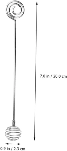 Vista 7 de Agitador de miel de acero inoxidable de grado alimenticio con asas cómodas para cócteles, cucharas de miel, palitos de agitación de mermelada, 3 uds