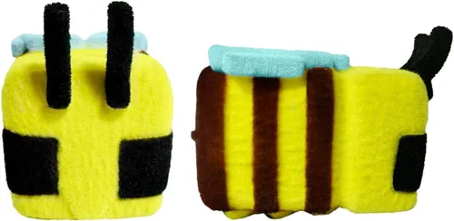 Vista 6 de Minecraft Mighty Mega Squishme (Abeja Cozie) Officially Licensed Minecraft Movie collectible. Soft slow-rise foam squishy, about 8 inches, with a