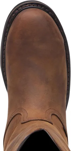 Vista 2 de Justin Wyoming - Botas de trabajo impermeables para hombre, puntera de acero, color marrón, 14 EE EE. UU
