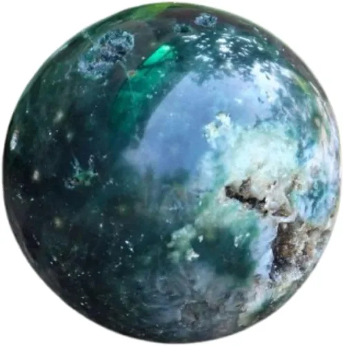 Vista 22 de Bola esférica de cristal de amatista natural Jet de 50 a 2.165 in Piedra curativa para energía positiva, meditación, reiki, equilibrio de chakras