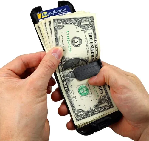 Vista 6 de Flipside Wallets 4 Cartera con bloqueo RFID para hombre con clip extraíble para dinero, delgada, segura y resistente a los golpes