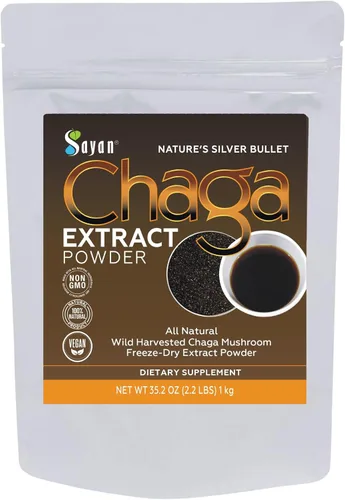 Vista 12 de Polvo extracto hongo chaga siberiano. Súper antioxidante, ayuda al sistema inmune., 2 onza, 1
