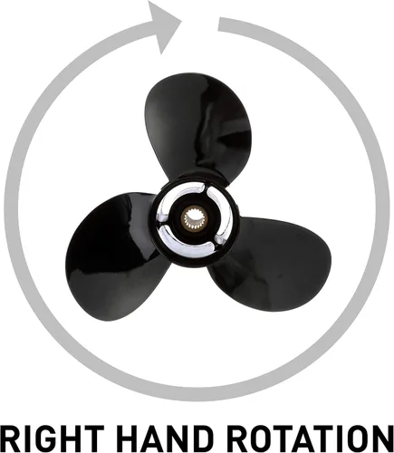 Vista 5 de Quicksilver Black Diamond Bravo Two Propeller Black Finish