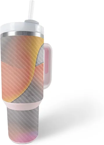 Vista 10 de MightySkins - Funda de fibra de carbono compatible con el vaso Stanley The Quencher H2.0 FlowState de 40 onzas, vida útil, acabado de fibra