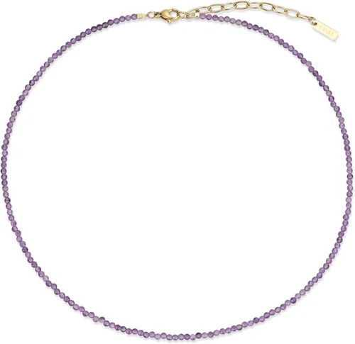 Vista 13 de COAI Collar de piedras preciosas para mujer, delicado collar de cuentas