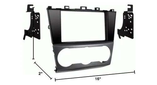 Vista 2 de Metra 95-8907HG Kit de tablero doble DIN para Subaru Impreza 2015-2021 - Forester - WRX - WRX STI - XV Crosstrek - Vehículos Crosstrek (negro)