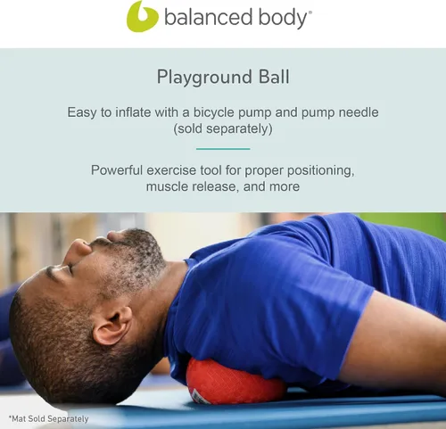 Vista 6 de Balanced Body Bola de juegos, herramienta de masaje y alineación, esfera de ejercicio inflable, 5 pulgadas