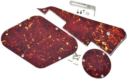 Vista 21 de KAISH Abalone Pearl LP - Placa trasera para guitarra con soporte de níquel de acero y tornillos de montaje para EE. UU