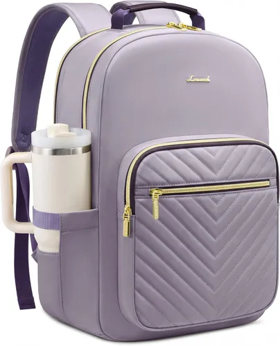 Vista 10 de LOVEVOOK Laptop Backpack for Women,Quilted Work Travel College Laptop Bag