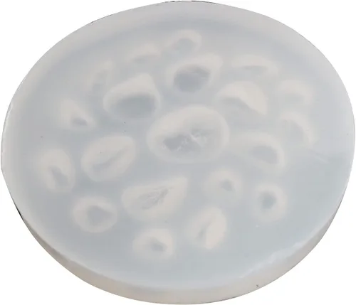 Vista 5 de LQ Industrial Moldes de silicona para piedra de 20 cavidades, moldes de forma de guijarros de río y piedra irregular