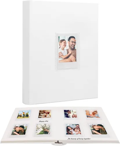 Vista 2 de Polaroid - Paquete de 2 álbumes de fotos con espacio de escritura, ventana frontal, álbumes de fotos Polaroid de 3 pulgadas para cámara instantánea