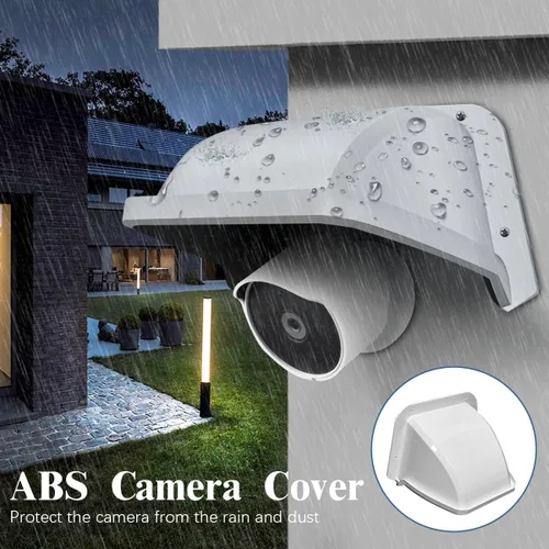 Vista 3 de OOSSXX Cámara de seguridad universal Sun Rain Cover Shield Cover Shield para cámara de vigilancia Techo protector para domo/Bullet cámara exterior