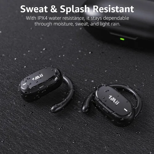 Vista 7 de 1Mii Auriculares E35 de oreja abierta, auriculares Bluetooth 6.0 verdaderamente inalámbricos, ganchos ajustables para todas las formas de oído