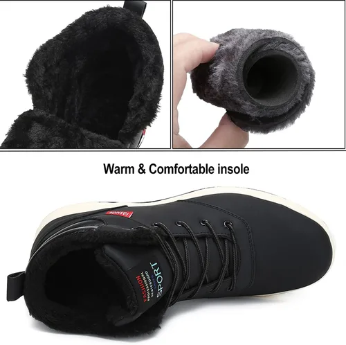 Vista 4 de AFT AFFINEST - Botas de nieve para hombre, impermeables, tenis de senderismo