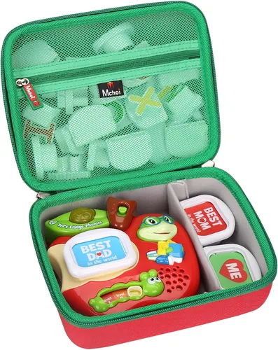 Vista 2 de Mchoi Estuche de almacenamiento para el juego de letras magnéticas de Leapfrog Tad's Fridge Phonics, solo funda