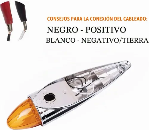 Vista 6 de NPAUTO 5 luces marcadoras de cabina de torpedo ámbar, cromadas, 17 luces LED para techo de camión, luces de circulación compatibles con Peterbilt
