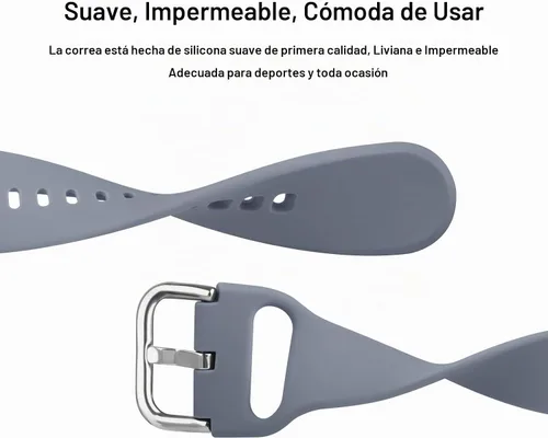 Vista 3 de Bandas de silicona compatibles con Garmin Vivoactive 6 / Vivoactive 5 / Vivoactive 3, Correa de reloj Garmin Venu 2 Plus / Venu Sq / Correas