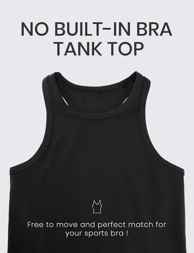 Vista 3 de CRZ YOGA Butterluxe - Camiseta sin mangas de espalda cruzada para mujer, cuello alto, para entrenamiento, atlética, sin mangas, para gimnasio