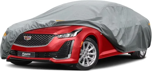 Vista 241 de Kayme Funda de Coche de Servicio Pesado Impermeable para Todo Tipo de Clima, Ajuste Personalizado para Tesla Model S, Cubierta Exterior Completa