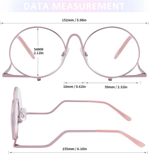 Vista 2 de JOOX Makeup Reading Glasses for Women Large Magnifying Cosmetic Readers Make Up Eyeglasses