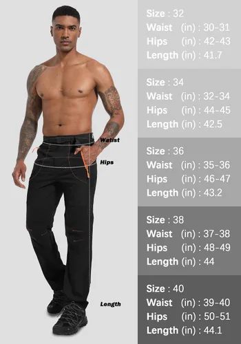 Vista 6 de NIODGONIA Pantalones cargo de senderismo para hombre, resistentes al agua, ligeros, de secado rápido, para pesca, viajes, trabajo, campamento