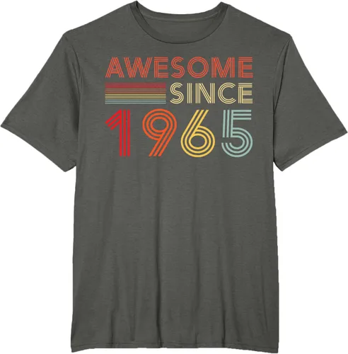 Vista 4 de Camiseta retro de 60 cumpleaños decoraciones para hombres 60 años 1965 60, Negro