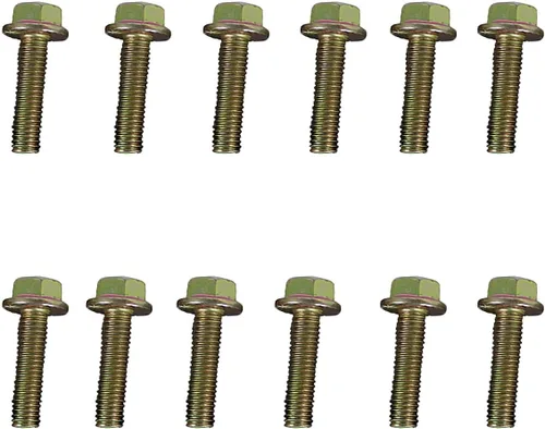 Vista 6 de Kit de hardware de pernos de cabezal de colector de escape de 12 piezas 03413B para Chevy GMC LS1 LS2 LT1 LS3 Kit de colector de pernos con brida