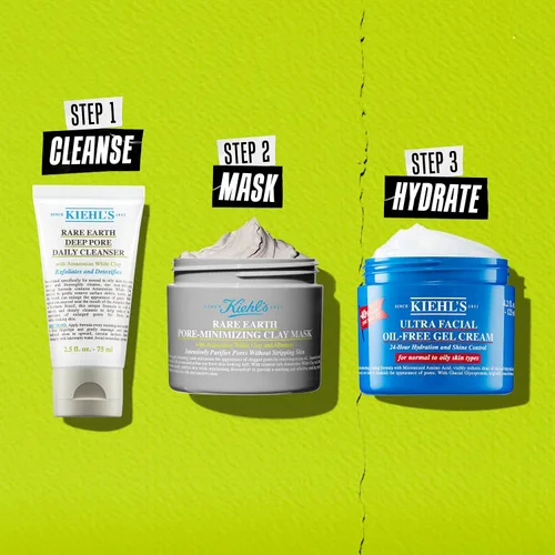 Vista 8 de Kiehl's Rare Earth - Limpiador diario de poros profundos, lavado facial exfoliante suave para piel grasa, desintoxica y exfolia la piel, minimiza