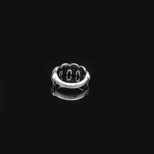 Vista 5 de Skulls Handmade Sterling Silver Men, Fidget Ring Men, Gothic Biker Ring, Spinner Ring Men, Gift for Halloween