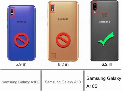 Vista 2 de Osophter Funda para Galaxy A10S, Samsung A10S, Galaxy M01S Funda protectora de goma TPU flexible de absorción de golpes para Galaxy A10S (negro)