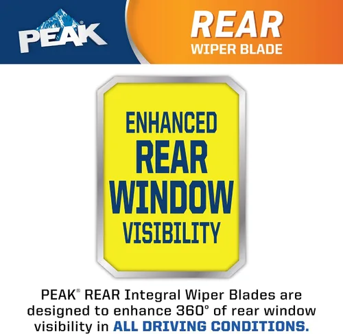 Vista 3 de PEAK Brazo de limpiaparabrisas trasero integral de 10", hoja de limpiaparabrisas trasera de reemplazo para brazos de limpiaparabrisas integrales
