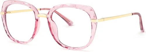 Vista 2 de Zeelool Lentes gruesos de gran tamaño Cat Eye TR90 con bloqueo de luz azul para mujer Daisy OT959223