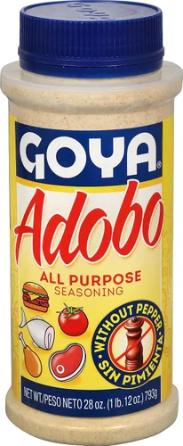 Vista 2 de Goya Foods Adobo - Condimento multiusos sin pimienta, 28 onzas (paquete de 12)