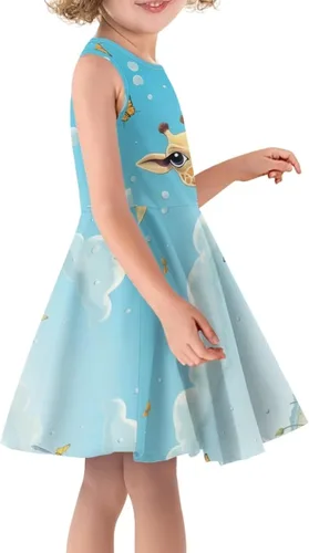Vista 3 de Vestido casual para niñas de 3 a 16 años