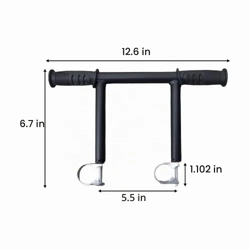 Vista 6 de Extensor de mango de cochecito de metal, extensión de manillar para carretilla, accesorios de silla de paseo, 1.102 in
