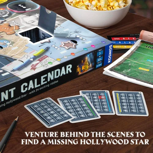 Vista 5 de EXIT: The Game - Calendario de Adviento - La estrella de Hollywood perdida Navidad Calendario Adviento Juego misterioso Actividad familiar