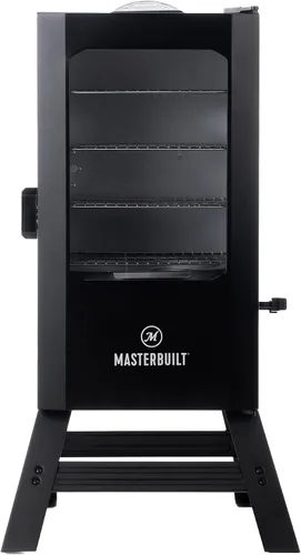 Vista 16 de Masterbuilt® Ahumador eléctrico vertical para barbacoa de 30 pulgadas con control de temperatura analógico, estantes cromados para ahumar y 535