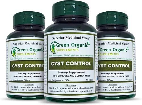Vista 12 de Green Organic Supplements Quiste, quiste mamario, 90 VCaps, alta absorción, sin OMG, sin gluten (paquete de 1)