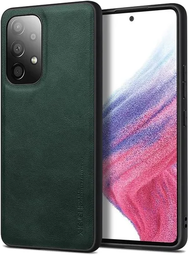 Vista 44 de X-level Funda para Samsung Galaxy A53 5G - Funda delgada de piel sintética de alta calidad para teléfono A53 5G, suave, a prueba de golpes, Marrón