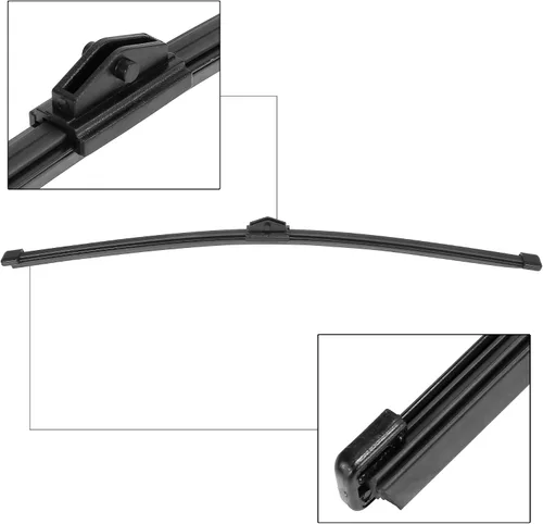 Vista 4 de X AUTOHAUX Juego de brazo de limpiaparabrisas trasero para Audi Q5 2009-2018 13.780 in 14 pulgadas negro 8R0955425 8R09554071P9