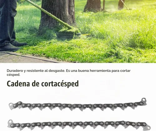 Vista 5 de Repuesto de recortadora de cadena para cortacésped de jardín, cortador de cepillo de acero inoxidable resistente al desgaste