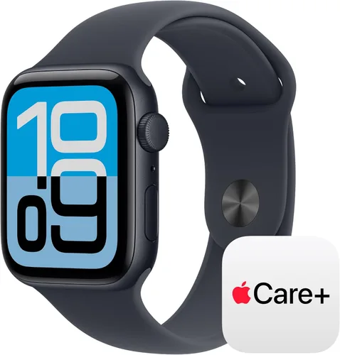 Vista 17 de Apple Watch SE 3 [GPS 1.575 in] Smartwatch con caja de aluminio medianoche con correa deportiva de medianoche - S/M. Monitores de fitness y sueño