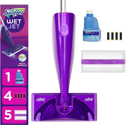 Vista 2 de Swiffer Kit de iniciación WetJet, morado/plateado