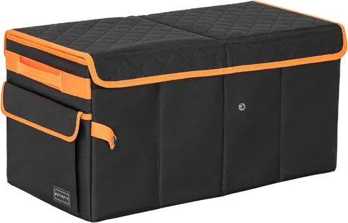 Vista 4 de PETSFIT Extensor de asiento trasero para perros, extensor de asiento de automóvil para perros con almacenamiento, asiento grande plegable