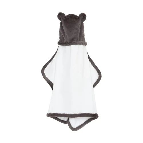 Vista 8 de Little Giraffe Toalla de bebé Luxe con orejas, 24 x 41 pulgadas, color crema